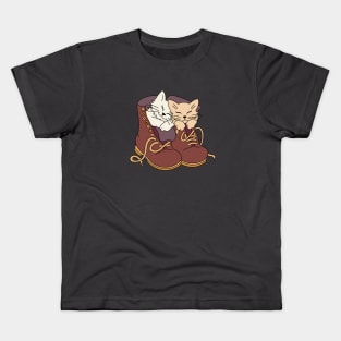 Two cats in boots Kids T-Shirt